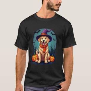 Lustiger Halloween Golden Retriever Hund T-Shirt
