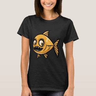 Lustiger Halloween-Goldfisch-Zombie T-Shirt