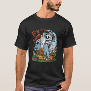 Lustiger Halloween Gruseliger Gärtner Gärtner Skel T-Shirt