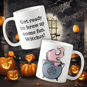 Lustiger Halloween-Hexentrank Kaffeetasse
