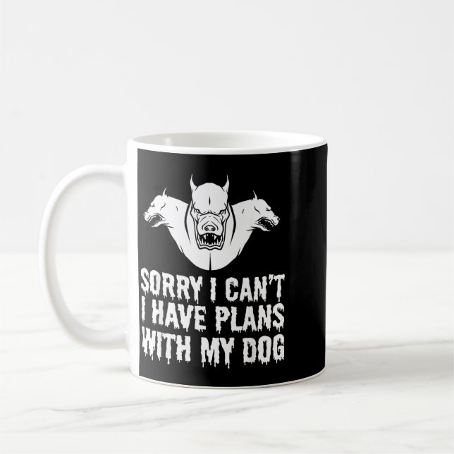 Lustiger Halloween-Hund Kaffeetasse (Links)