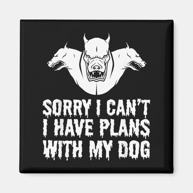Lustiger Halloween-Hund Magnet (Vorne)