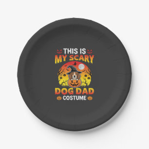 Lustiger Halloween-Hunde-Vater-Kostüm Hexe Beagle Pappteller