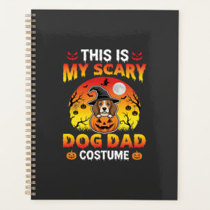 Lustiger Halloween-Hunde-Vater-Kostüm Hexe Beagle Planer