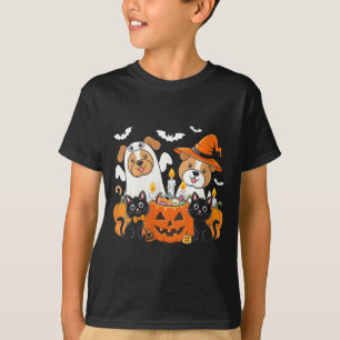 Lustiger Halloween-Hundefrauen-Dress als Geist T-Shirt