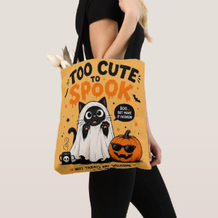 Lustiger Halloween-Katzen-Totebeutel-Geschenk für