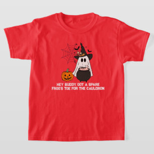 Lustiger Halloween-Kessel für Kinder mit Geist T-Shirt