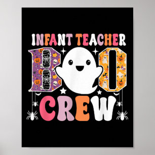 Lustiger Halloween-Kostüm für Kleinkind-Lehrer Boo Poster