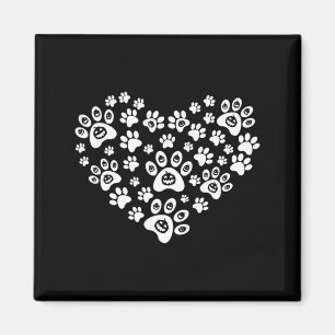 Lustiger Halloween-Kürbis-Hundepfoten - Halloween- Magnet