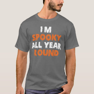 Lustiger Halloween-Kürbis Ich bin das ganze Jahr ü T-Shirt