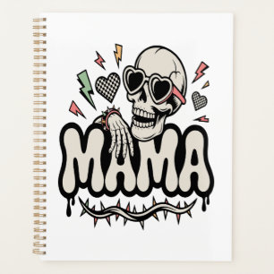 Lustiger Halloween Mama Cooler Totenkopf Planer
