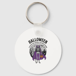 Lustiger Halloween-Mantel-Skeleton-Zitat Vintage-D Schlüsselanhänger