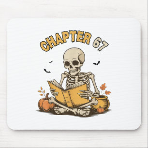 Lustiger Halloween-Skelett-Lesebuch 67 Memes _1 Mousepad