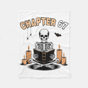 Lustiger Halloween-Skelett-Lesebuch 67 Memes _2 Fleecedecke