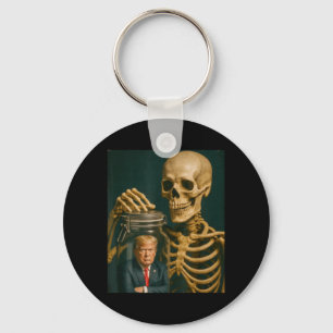 Lustiger Halloween-Skelett Schlüsselanhänger