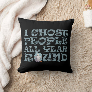 Lustiger Halloween-Spruch Kissen