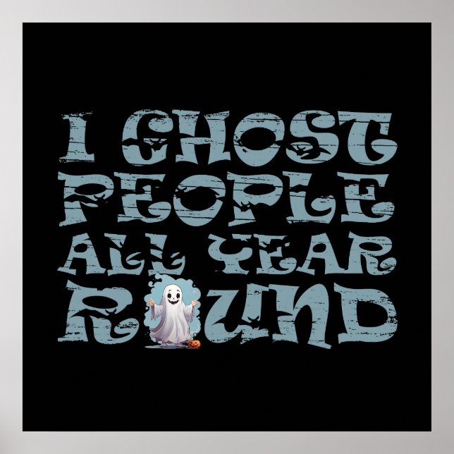 lustiger Halloween-Spruch Poster (Vorne)