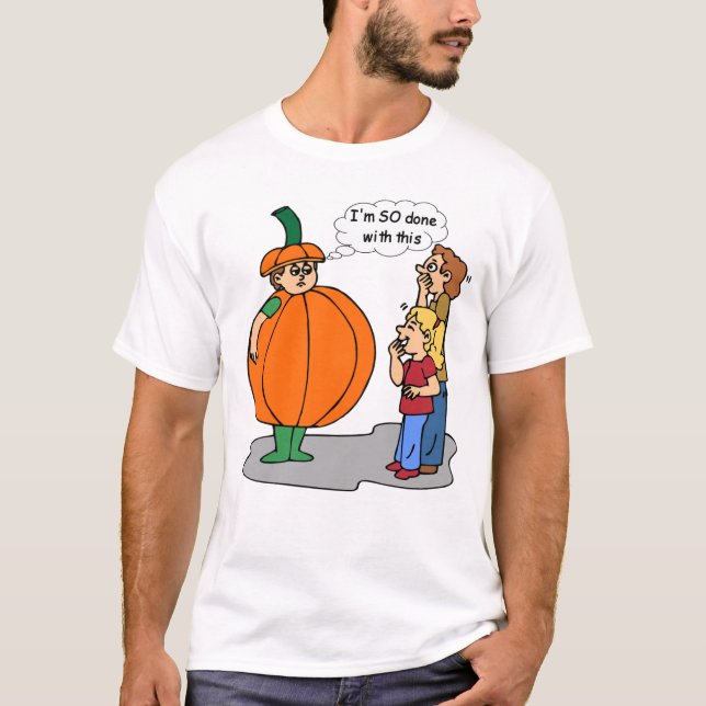 Lustiger Halloween-T - Shirt (Vorderseite)