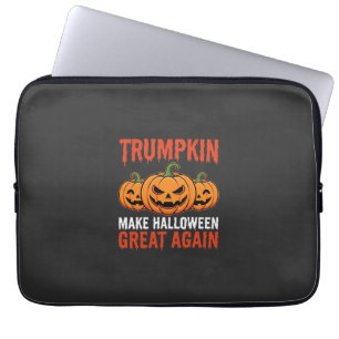 Lustiger Halloween Trumpkin-Kürbis-Parodie Laptopschutzhülle