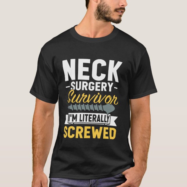 Lustiger Halsoperation Überlebender Iu2019m buchst T-Shirt (Vorderseite)