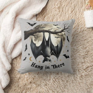 Lustiger Halt Dich Fest Vintage-Fledermaus Hallowe Kissen