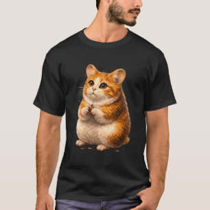 Lustiger Hamster Katze Süßes Tier Meme Liebhaber T-Shirt