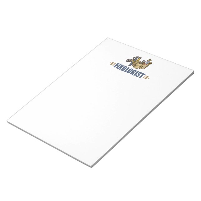 Lustiger Handwerker Notizblock (angewinkelt)