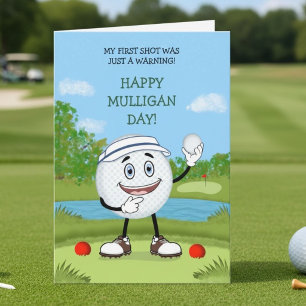 Lustiger Happy Mulligan Tag 17. Okt Karte
