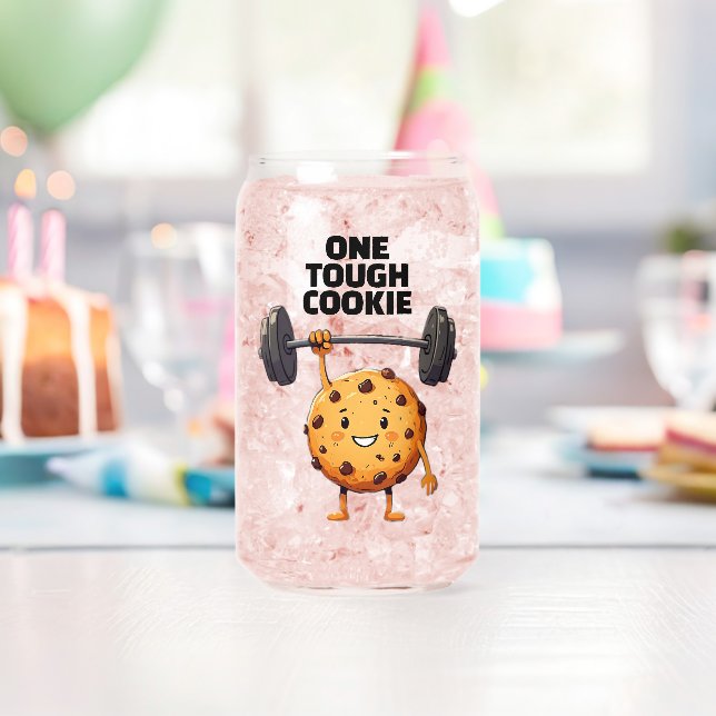 Lustiger harter Keks hebt Hantel Dosenglas (Insitu (Geburtstag))