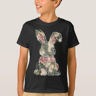 Lustiger Hase Häkeln Patchwork-Tarnung Kaninchen g T-Shirt
