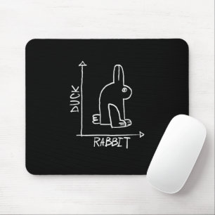 Lustiger Hase oder Ente, Wildtier-Diptychon Mousepad