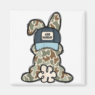 Lustiger Hase Ostereier-Jäger Kaninchenliebhaber F Magnet