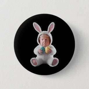 Lustiger Hase Ostern Trump Meme Frohen Ostertag Button