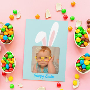 Lustiger Hase personalisierte Foto-Osterferienkart Feiertagskarte