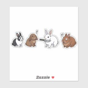 Lustiger Hase Standoff Aufkleber