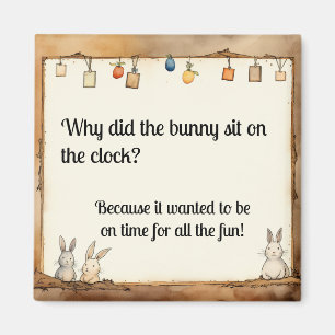 Lustiger Hase-Witz Magnet