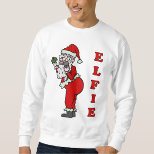 Lustiger hässlicher Feiertag Weihnachtssankt Elfi Sweatshirt