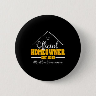 Lustiger Hausbesitzer Stolz Neue Einweihungsparty  Button