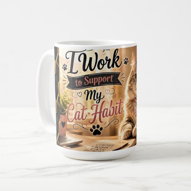 Lustiger Haustierbesitzer-Becher Kaffeetasse (Vorderseite Links)