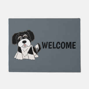 Lustiger Havanese Welpen-HundeCartoon Fußmatte