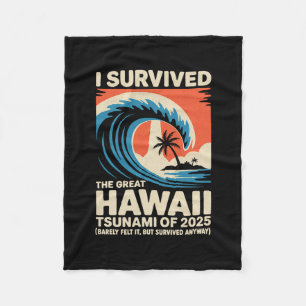 Lustiger Hawaiianischer Urlaub Ich überlebte den H Fleecedecke