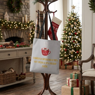 Lustiger heißer Kakao und festliche Weihnachtsstim
