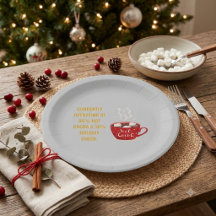 Lustiger heißer Kakao und festliche Weihnachtsstim