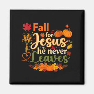 Lustiger Herbst für Jesus Er verlässt den Herbst-C Magnet
