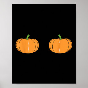 Lustiger Herbst, nur hier für die Kürbisse Paarmat Poster