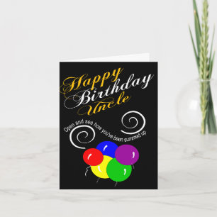 lustiger herzlichen Glückwunsch zum Geburtstag Onk Karte