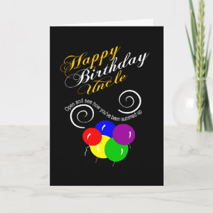 lustiger herzlichen Glückwunsch zum Geburtstag Onk Karte