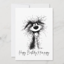 Lustiger herzlicher Geburtstag an Haustiere von Ti