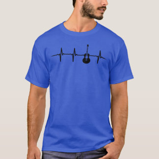 Lustiger Herzschlag der akustischen Gitarre T-Shirt
