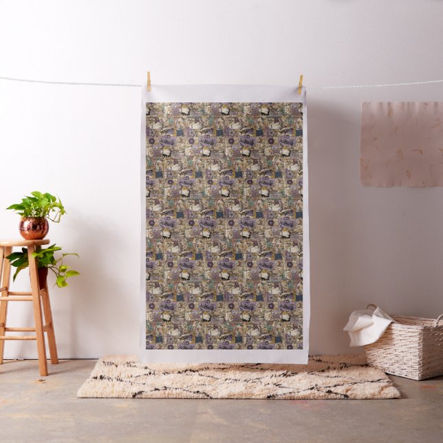 Lustiger Hexen-Dunkelakademie-Patchwork-Stil Gruse Stoff (Beispiel)